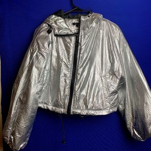 Crop Futuristic Zip up jacket